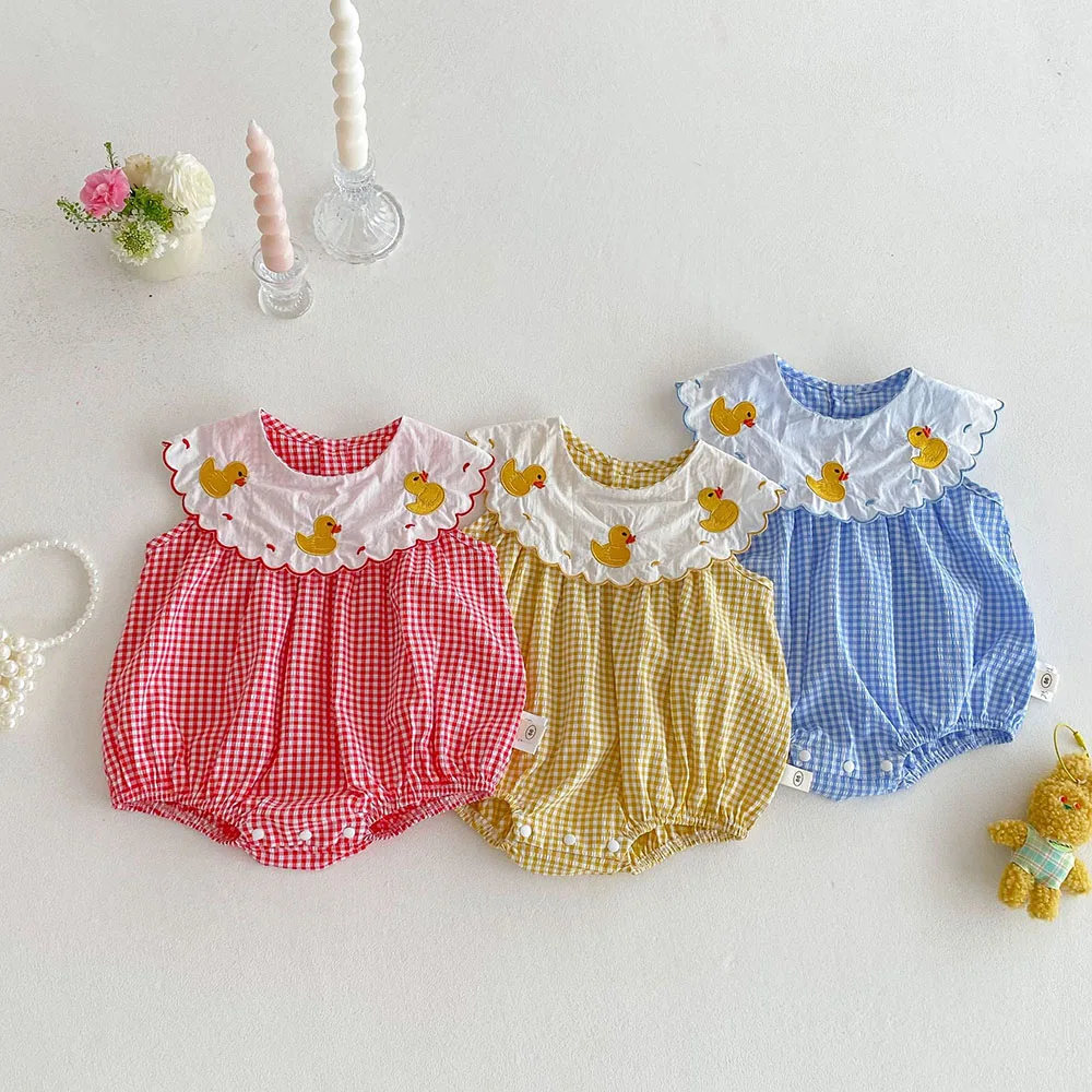 Body sin mangas para niña - Cuello Peter Pan verano 0-2 años - imagen 4