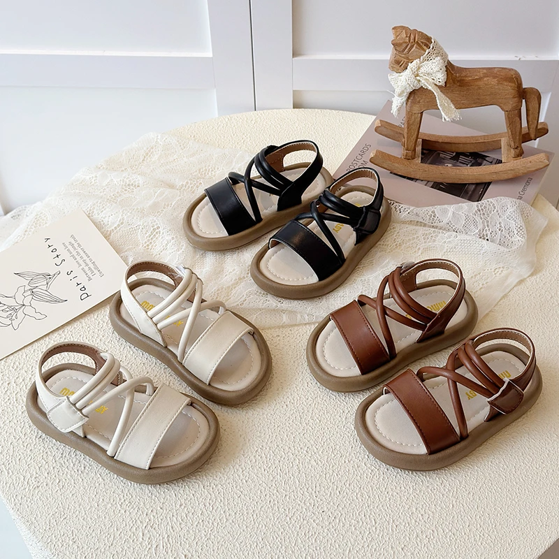Sandalias de verano antideslizantes de suela suave para niñas - imagen 2