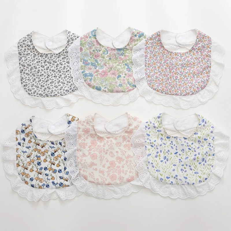 Babero bandana muselina algodón para bebé recién nacido