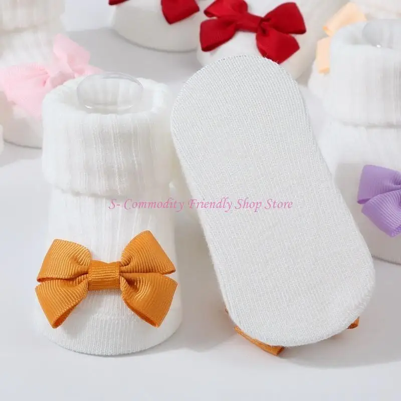 85AE Conjunto de gorro, diadema y calcetines algodón bebé niña - imagen 5