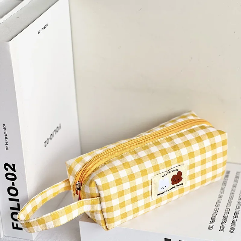 Estuche escolar con oso bordado – Gran capacidad para lpices - imagen 5