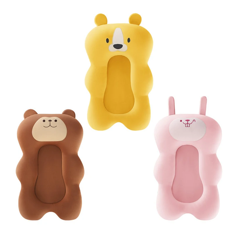 Asiento de baño para bebé antideslizante con cojín plegable