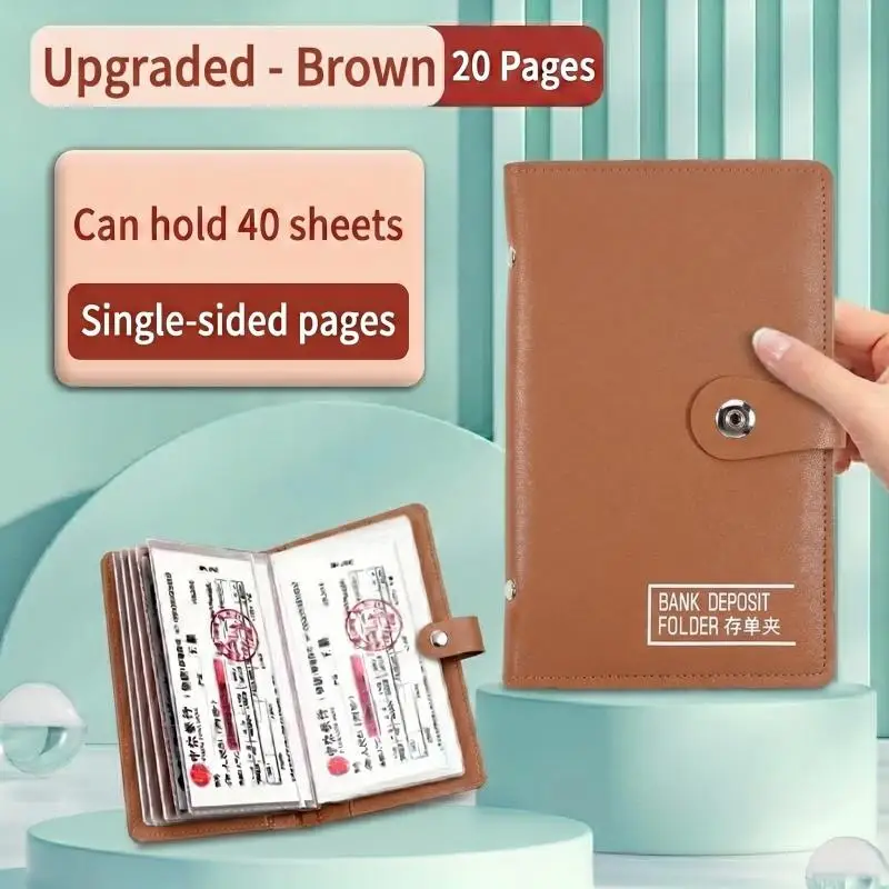 Álbum organizador portátil de documentos y billetes bancarios - imagen 4
