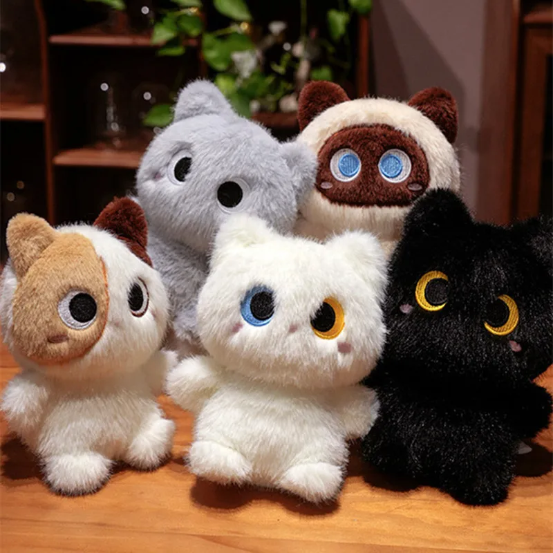 Peluche gato siamés naranja y negro – Muñeco suave infantil - imagen 3