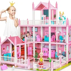 Casa de muñecas con luces para niñas – Habitación princesa