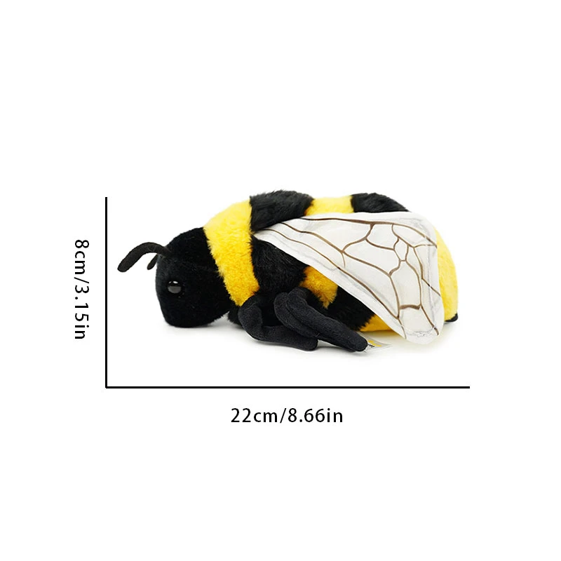 Peluche de insectos realista surtido: mariposa, hormiga y abeja - imagen 2