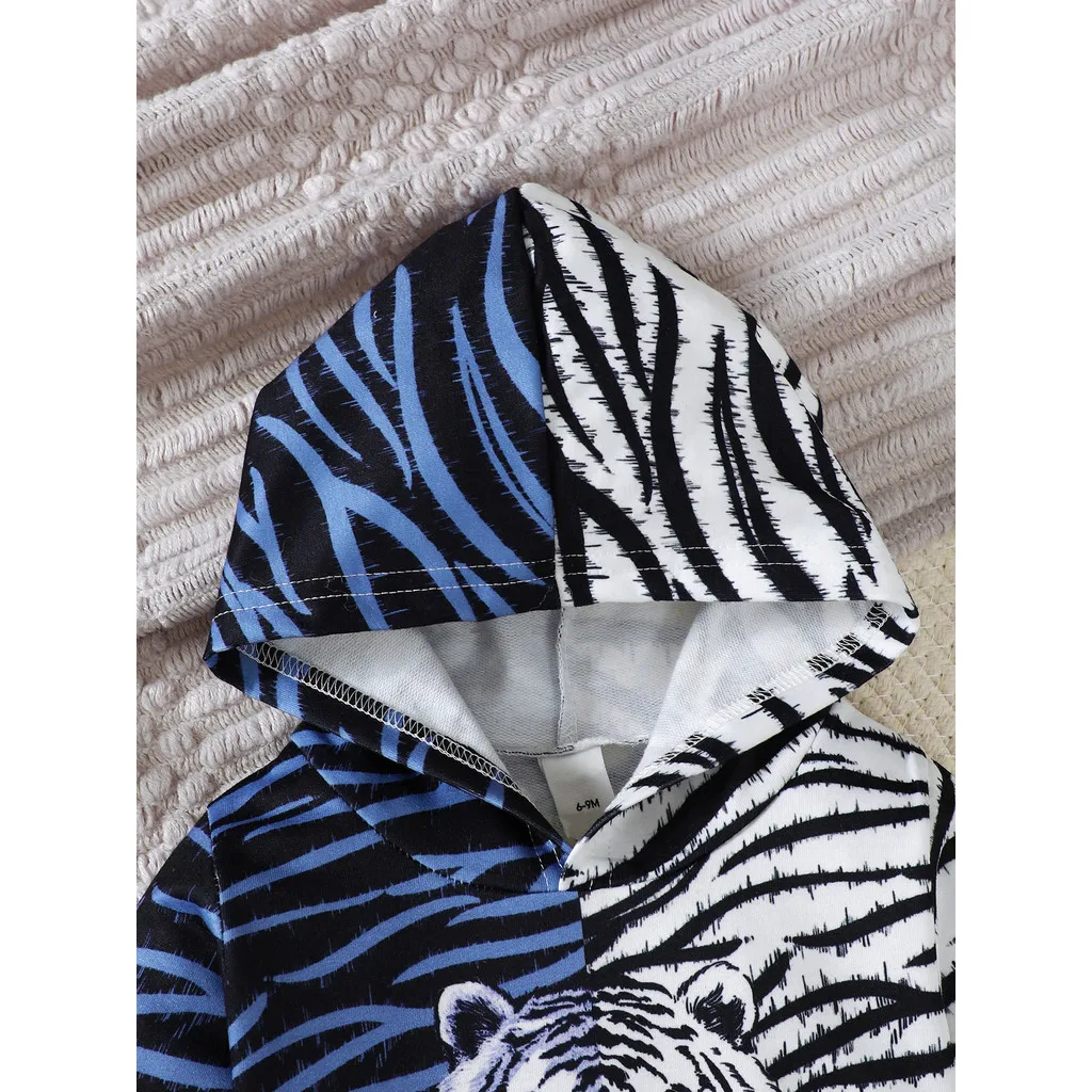 Sudadera con capucha tigre para niño pequeño – estilo primavera - imagen 4