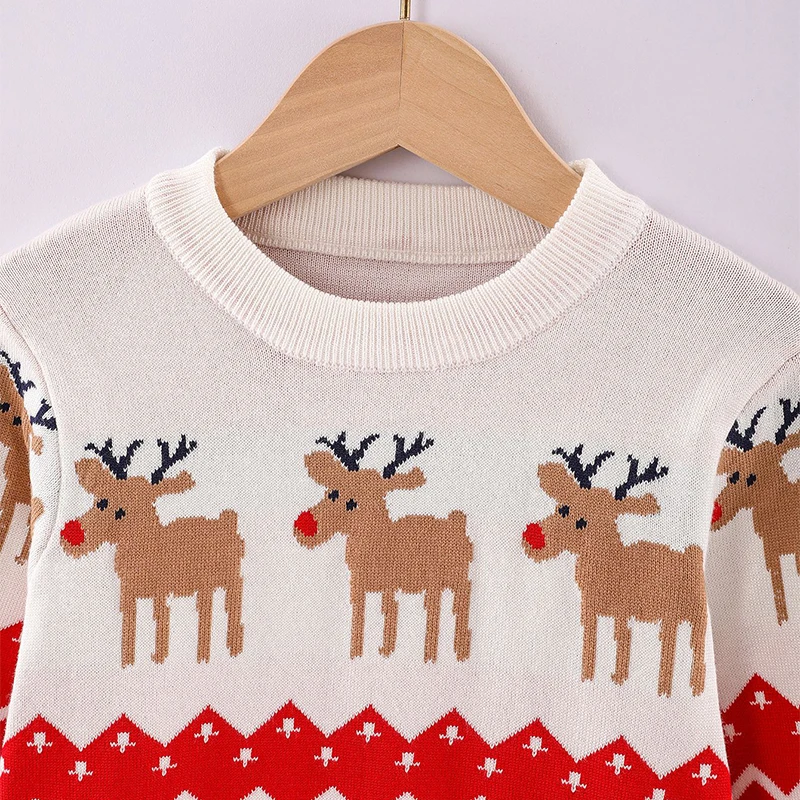 Suéter navideño infantil con ciervos – Otoño Invierno para niños