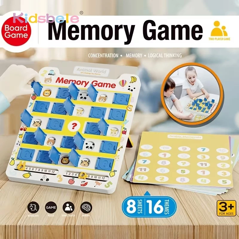 Juego educativo de memoria para preescolar