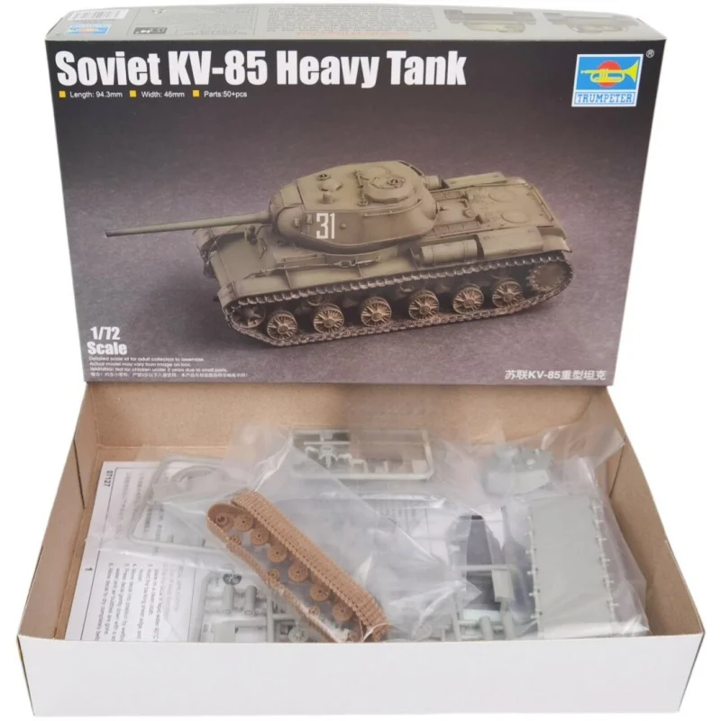Trumpeter KV-85: modelo de tanque soviético para montar en kit - imagen 2