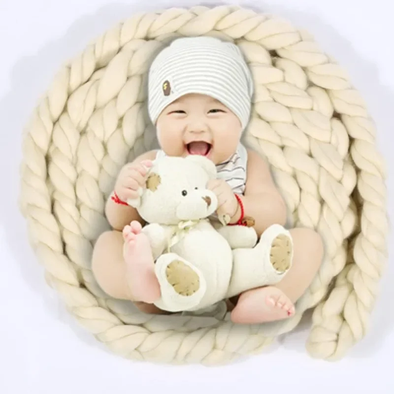 Combinaciones de fotografía newborn sobre manta