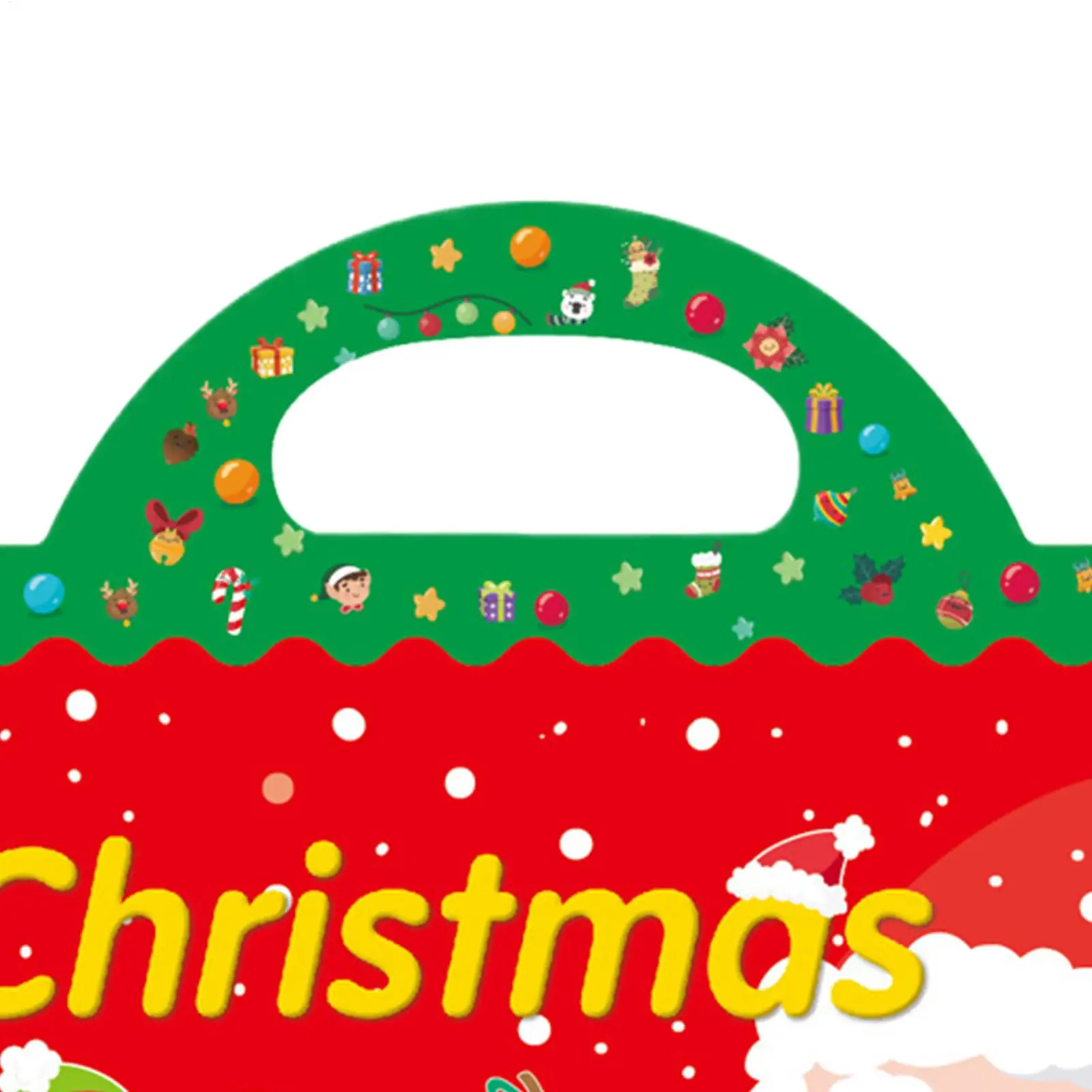 Libro de pegatinas navideñas para niños: invierno y guardería