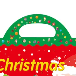 Libro de pegatinas navideñas para niños: invierno y guardería