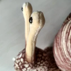 Peluche caracol realista suave con relleno de fibra para niños
