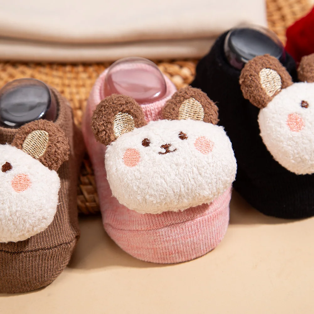 Conjunto de gorro turbante y calcetines cortos bebé otoño-invierno - imagen 5