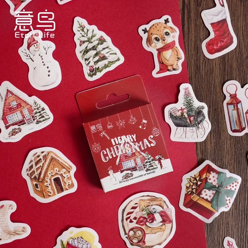 Pegatinas Navideñas Retro para niños - Kit adhesivo - imagen 5
