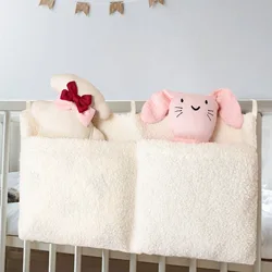 Bolsa de pañales peluche otoño-invierno, bolso colgante para bebé
