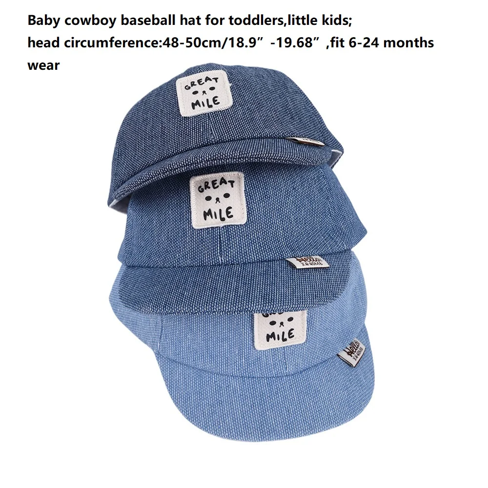 Gorra de mezclilla infantil para sol