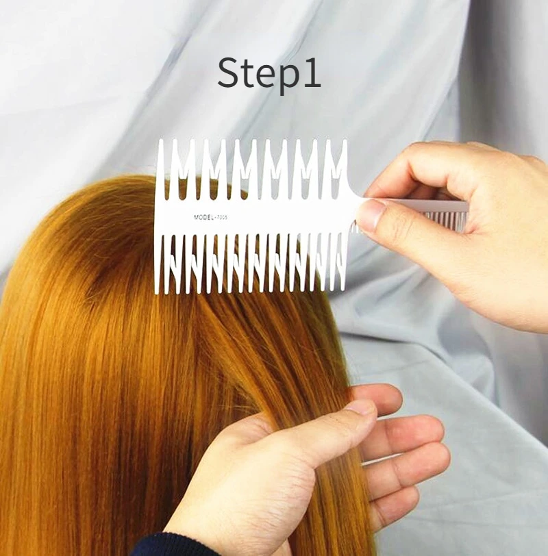 Cepillo de pelo profesional para niños mostrando el diseño de dientes largos y cortos