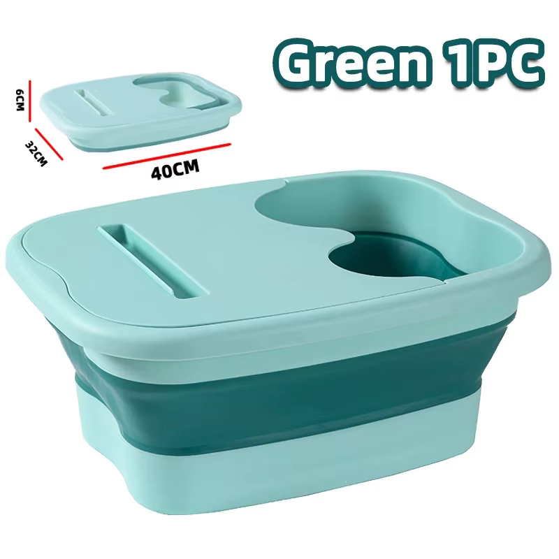 Bañera de pies plegable con tapa para masaje y remojo Spa - imagen 3