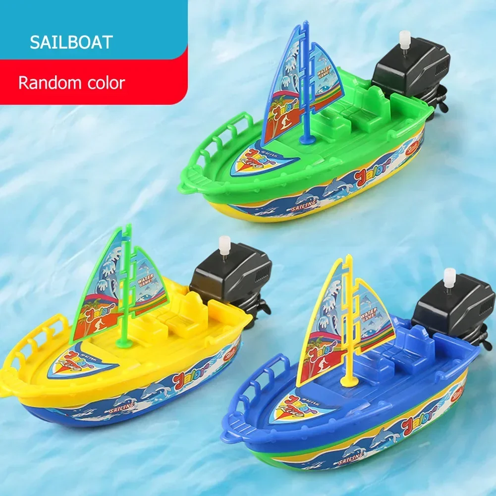 Juguete de baño lancha rápida flotante con cuerda - imagen 3