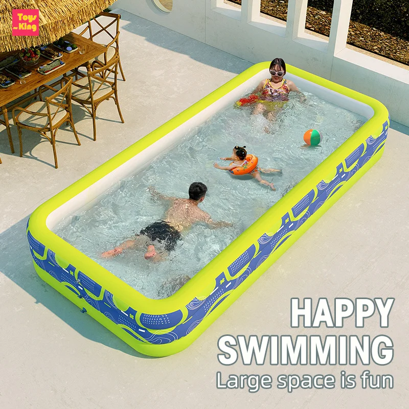 Piscina inflable familiar para bebés y baño en el jardín