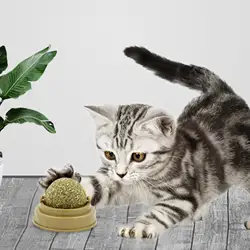 Bola de hierba gatera para lamer, juguete nutritivo