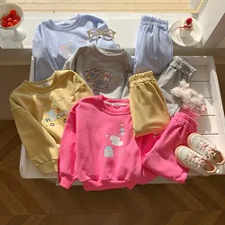 Chándal de otoño para niños y niñas con sudadera estampada