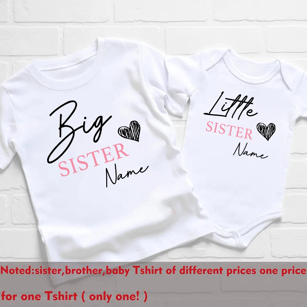 Camiseta personalizada para niños y niñas conjunto a juego hermanos - imagen 3
