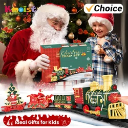 Tren de Navidad con vapor, luces y sonido ajustable para niños
