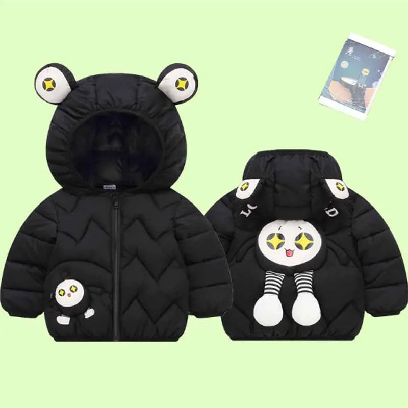 Chaqueta acolchada con capucha y cremallera ligera para niños y niñas - imagen 2