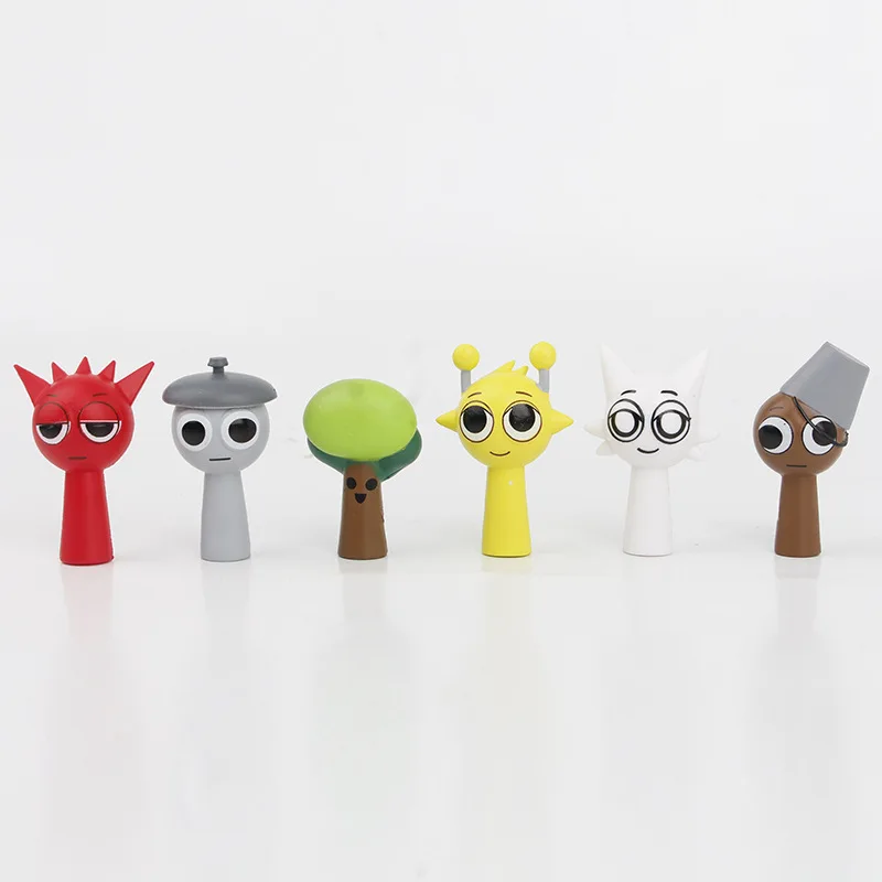 Figuras de acción Sprunki en PVC: set juguetes divertidos para fans