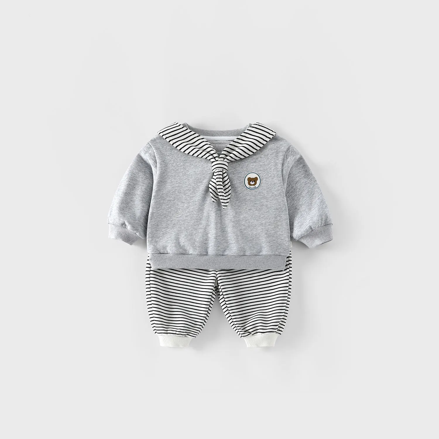 Conjunto infantil de sudadera con capucha y pantalón largo, otoño - imagen 3