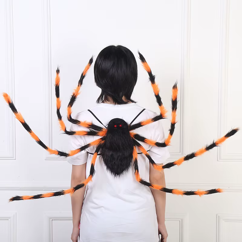 Bolsa dulces Halloween araña peluche gigante infantil - imagen 4