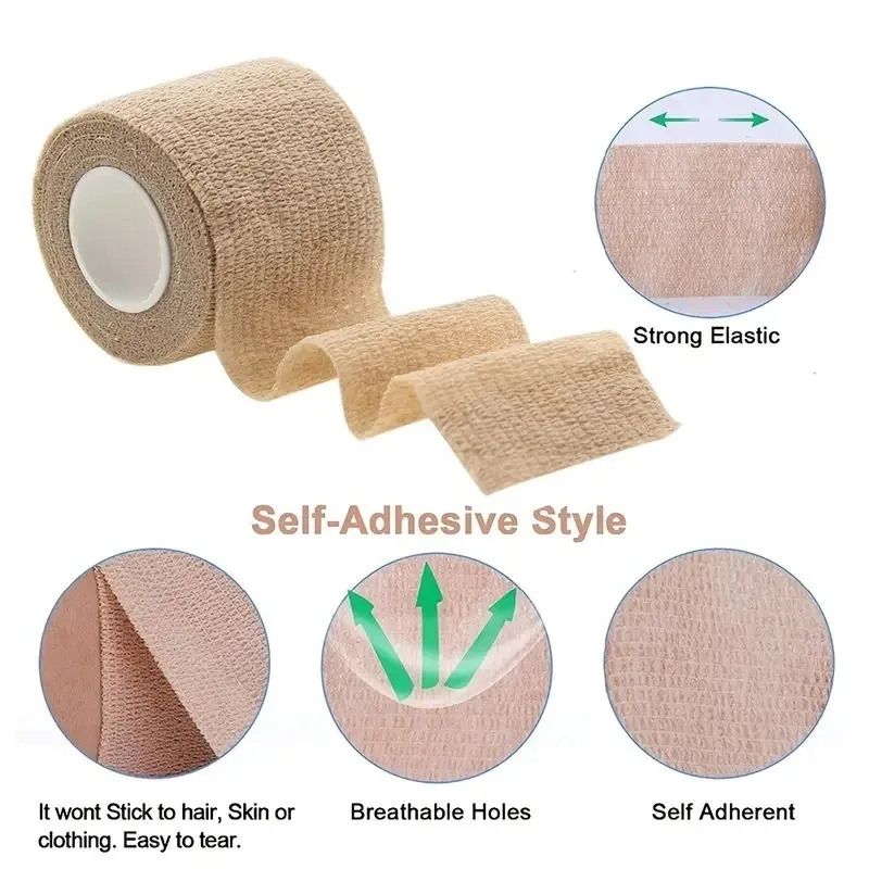 Vendajes autoadhesivos elásticos transpirables para primeros auxilios - imagen 4