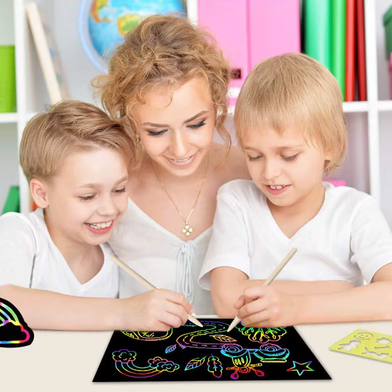 Papel rascar educativo infantil – Manualidades creativas - imagen 3