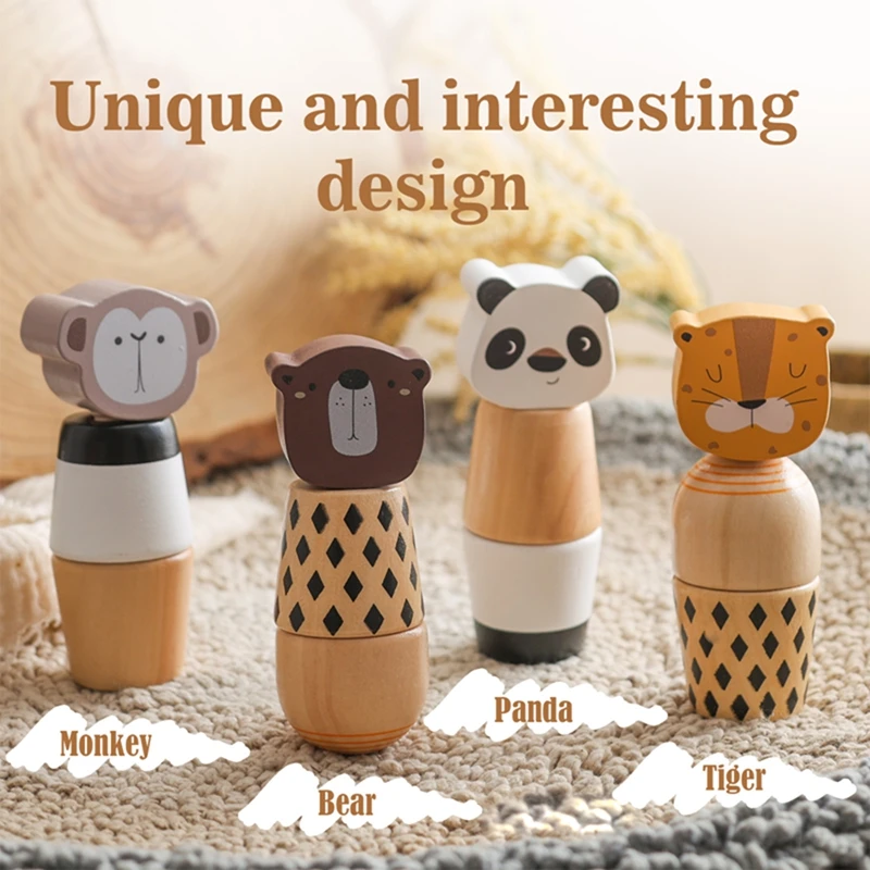 Campana sensorial de madera para bebé – Juguete educativo Montessori - imagen 2
