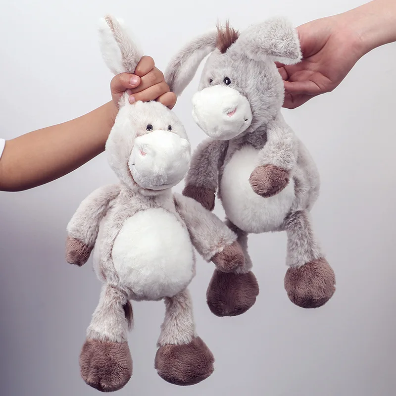Detalle del peluche burro