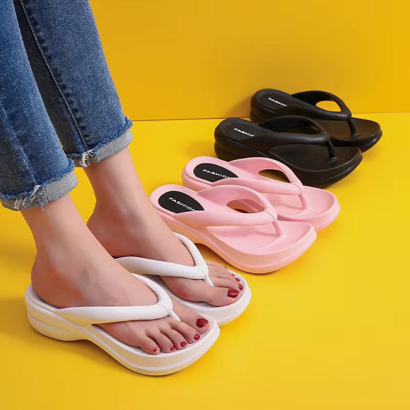 Chanclas de playa con plataforma para niñas, EVA suave y ligera - imagen 5