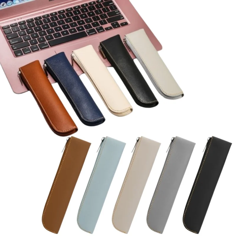 Estuche de lápices con cremallera en piel sintética para niñas - imagen 5