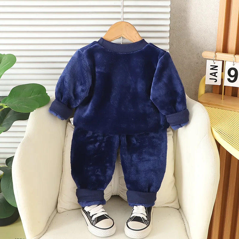 Pijama de franela con oso para niños - imagen 4