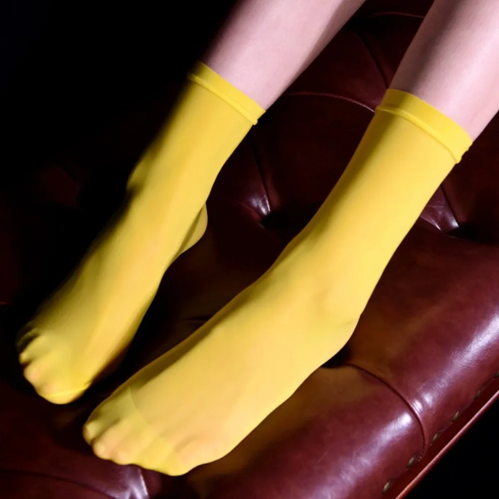 Calcetines infantiles ultrafinos de nylon brillantes y elásticos - imagen 3