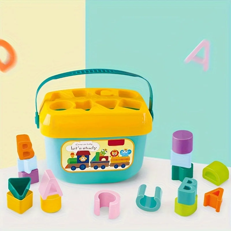 Juguete educativo de letras y formas para bebés con colores - imagen 2