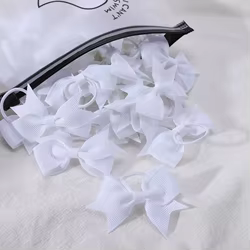 Lazos elásticos de grogrén para el pelo de bebé y niña