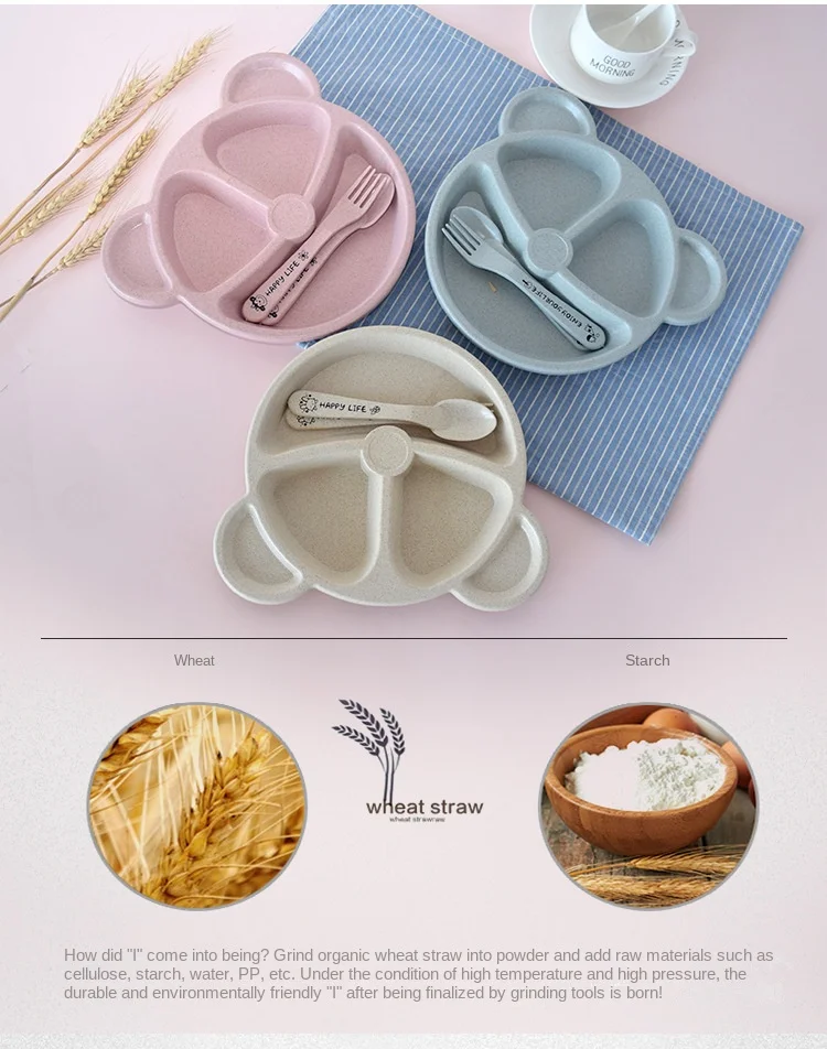 Detalles del plato con separaciones internas