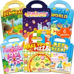 Libros de pegatinas reutilizables DIY con efecto gelatina y burbujas