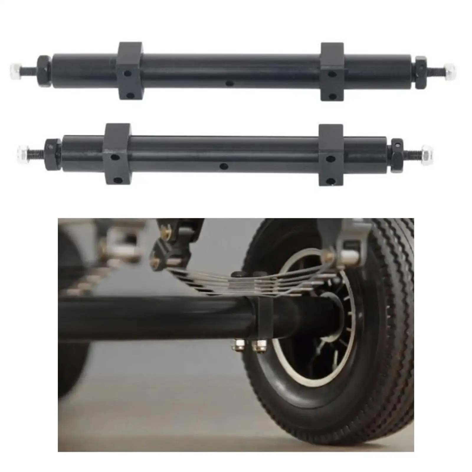 Tamiya eje trasero metálico para tractor RC de recambio - imagen 4