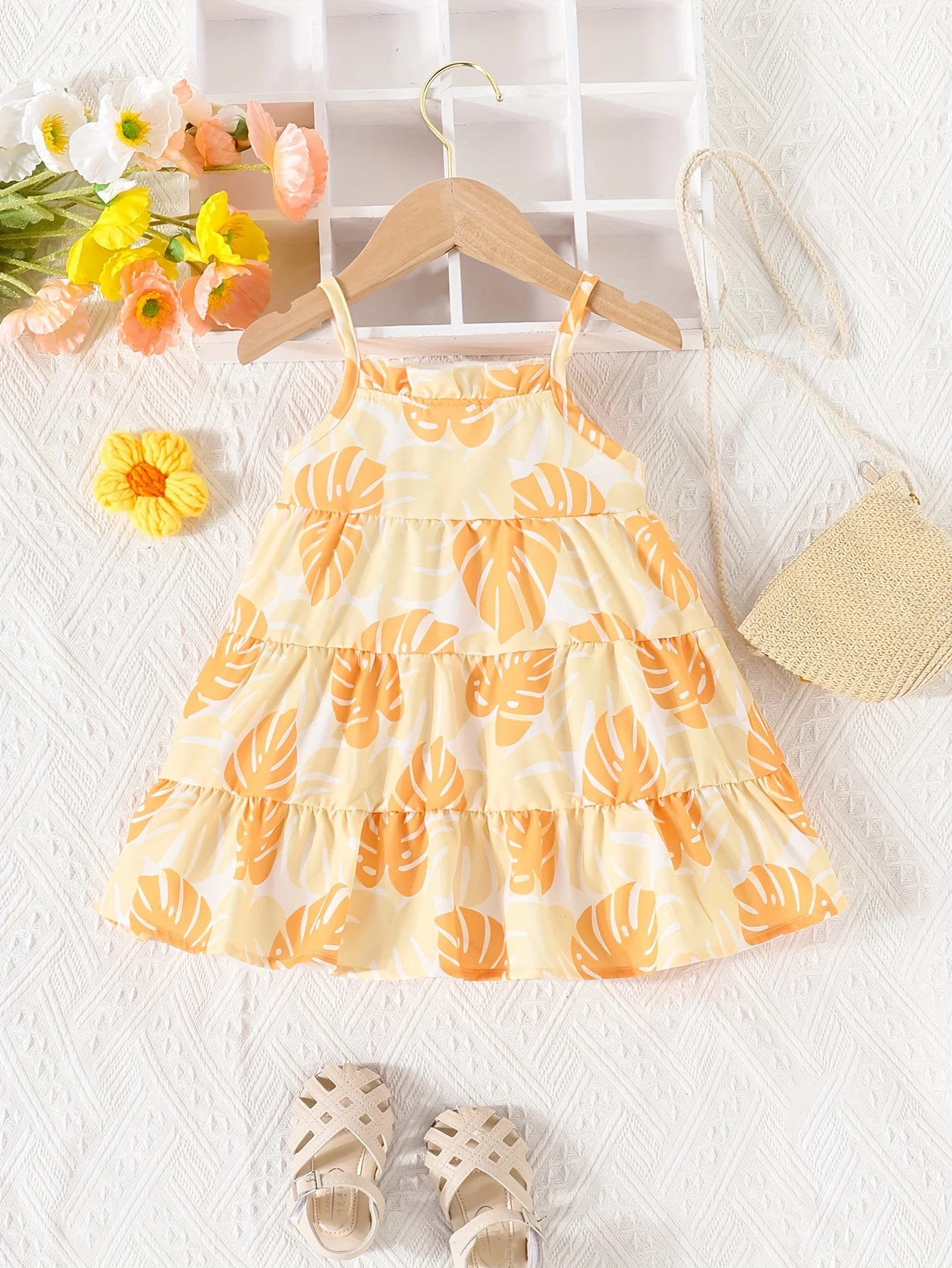 Vestido halter sin mangas bebé niña verano playa cómodo transpirable