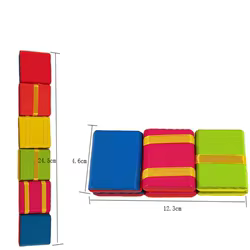 Flipo-escalera de madera para niños con solapa colorida