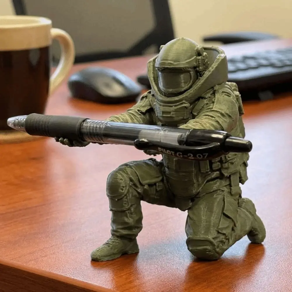Portalápices 3D impreso con diseño divertido de unidades especiales - imagen 3